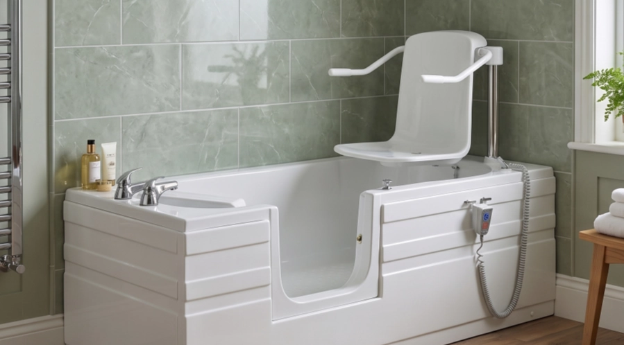 Push-button controls for the Victoria Bath Lift