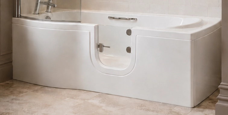 Removable bath lift battery charging